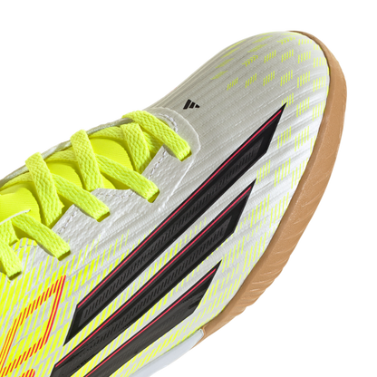 adidas F50 LEAGUE Indoor Soccer Shoes | Team Solar Yellow 2 / Core Black / Lucid Red | Kid's