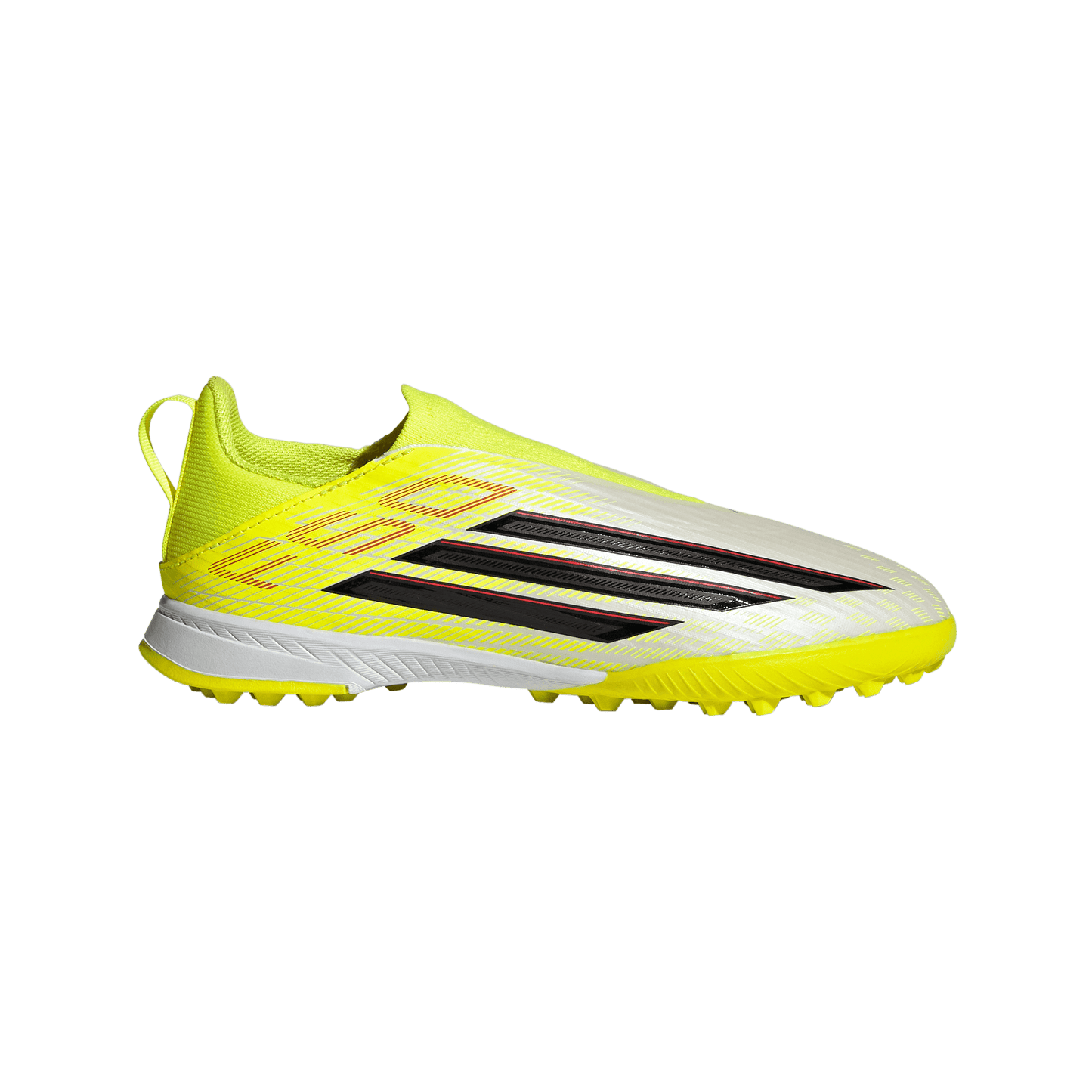 adidas F50 LEAGUE Laceless Turf Soccer Shoes | Team Solar Yellow 2 / Core Black / Lucid Rec | Kid's