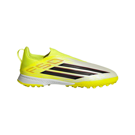 adidas F50 LEAGUE Laceless Turf Soccer Shoes | Team Solar Yellow 2 / Core Black / Lucid Rec | Kid's