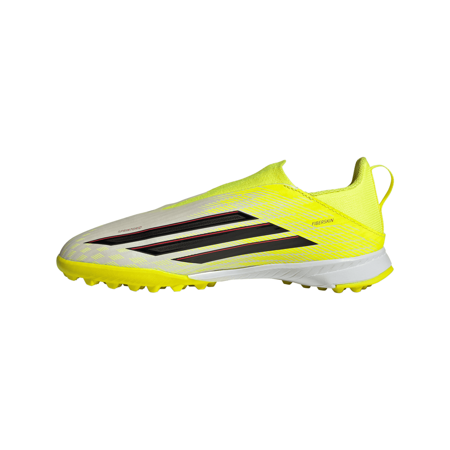 adidas F50 LEAGUE Laceless Turf Soccer Shoes | Team Solar Yellow 2 / Core Black / Lucid Rec | Kid's