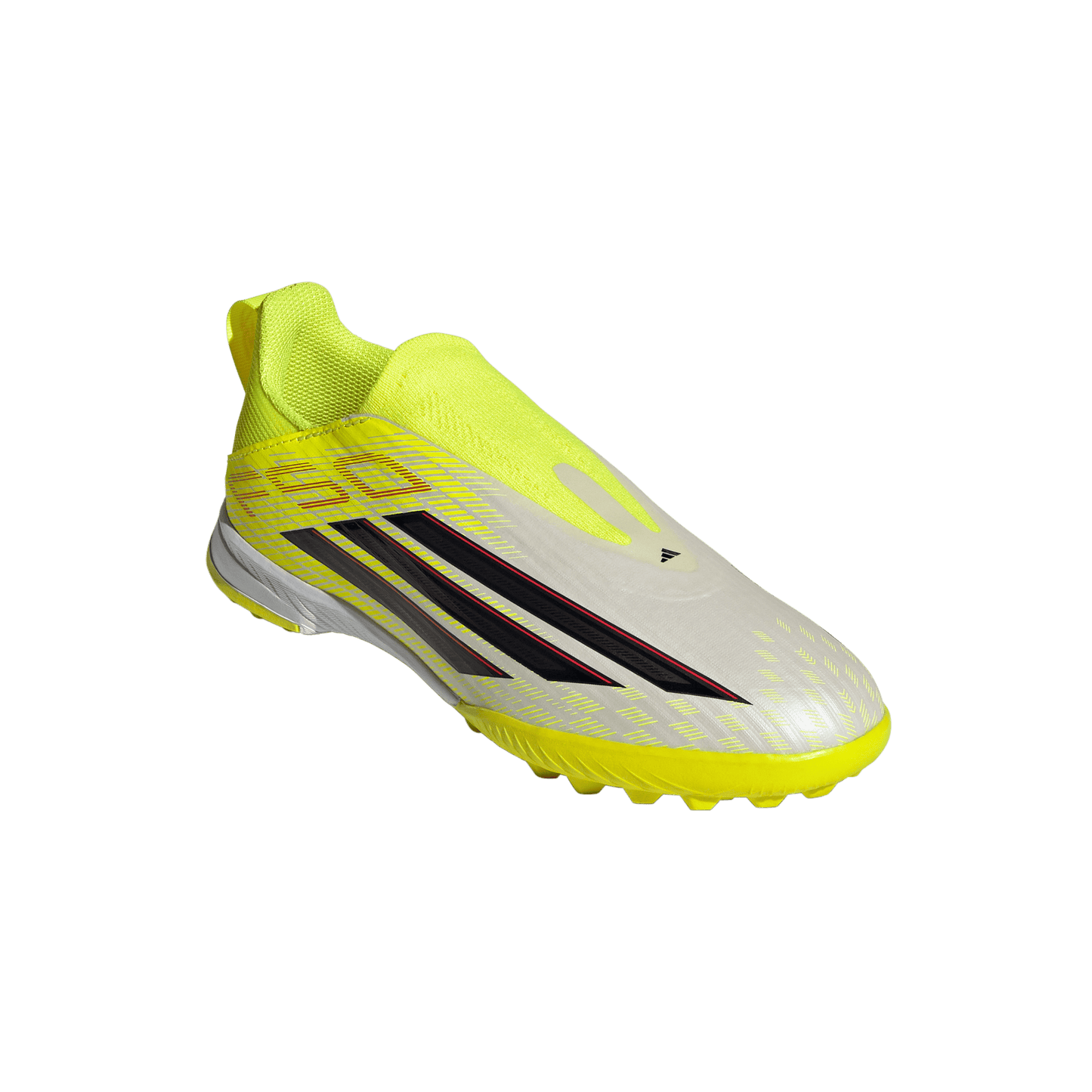 adidas F50 LEAGUE Laceless Turf Soccer Shoes | Team Solar Yellow 2 / Core Black / Lucid Rec | Kid's
