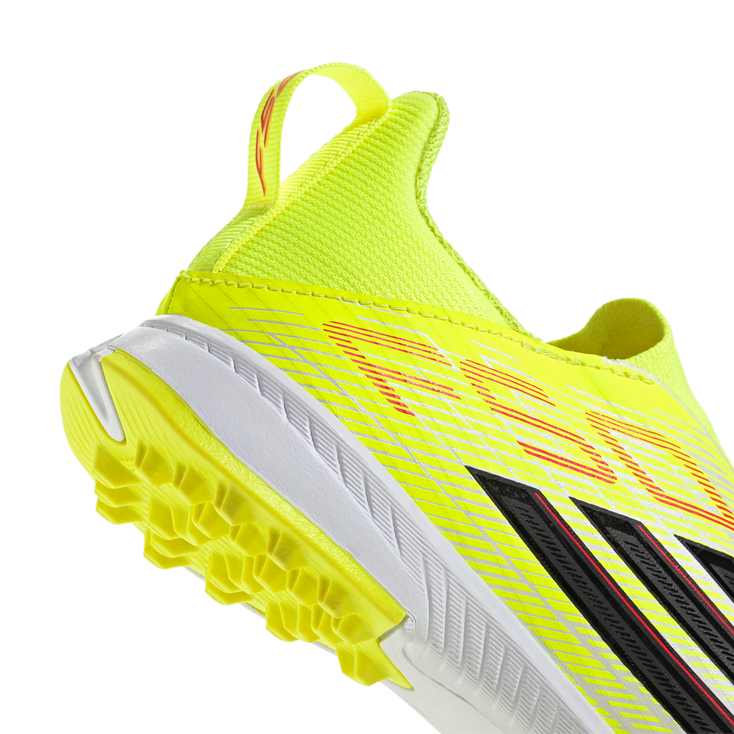 adidas F50 LEAGUE Laceless Turf Soccer Shoes | Team Solar Yellow 2 / Core Black / Lucid Rec | Kid's