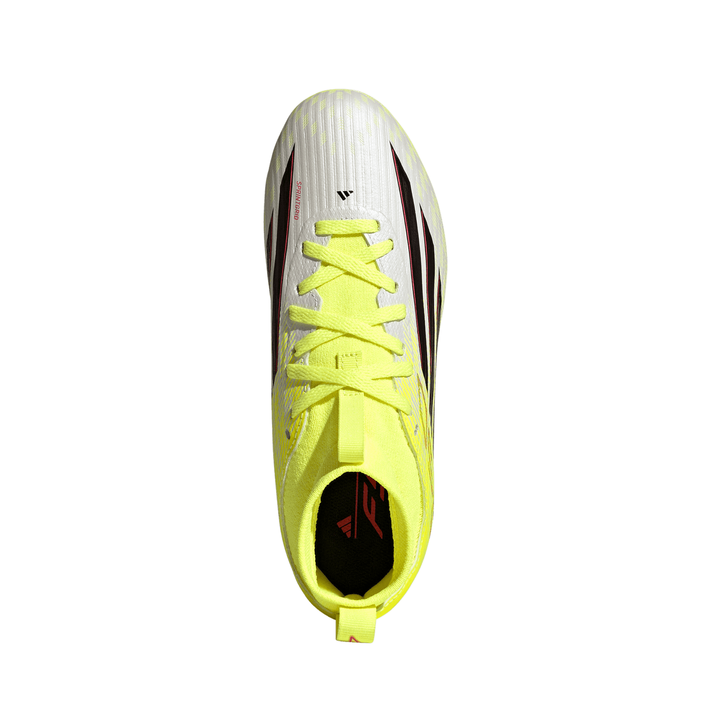 adidas F50 LEAGUE Mid Cut Firm Ground / Multi Ground Soccer Cleats  | Team Solar Yellow 2 / Core Black / Lucid Rec | Kid's