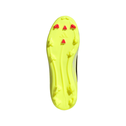 adidas F50 LEAGUE Mid Cut Firm Ground / Multi Ground Soccer Cleats  | Team Solar Yellow 2 / Core Black / Lucid Rec | Kid's