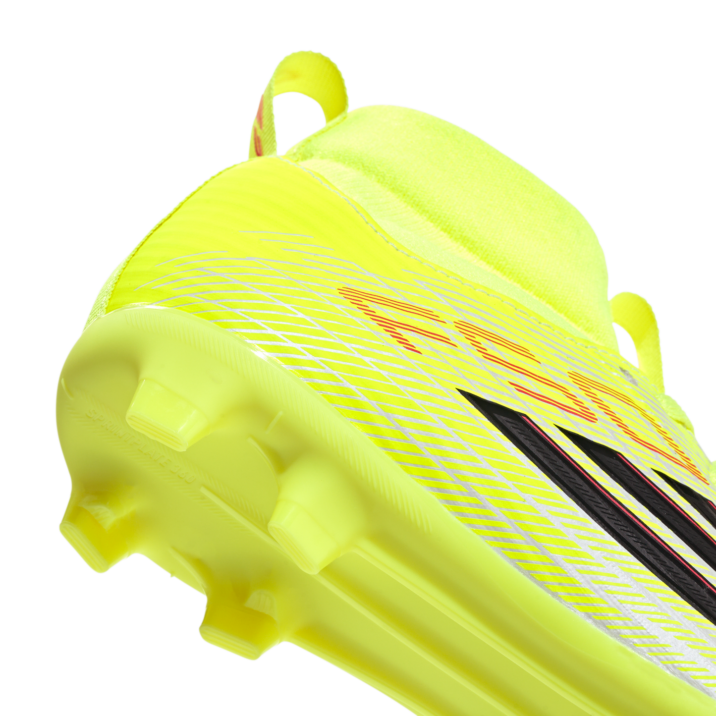 adidas F50 LEAGUE Mid Cut Firm Ground / Multi Ground Soccer Cleats  | Team Solar Yellow 2 / Core Black / Lucid Rec | Kid's