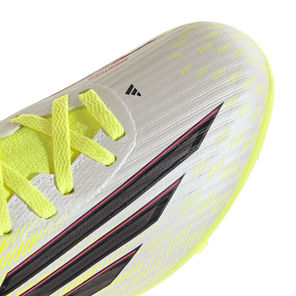 adidas F50 LEAGUE Mid Cut Firm Ground / Multi Ground Soccer Cleats  | Team Solar Yellow 2 / Core Black / Lucid Rec | Kid's