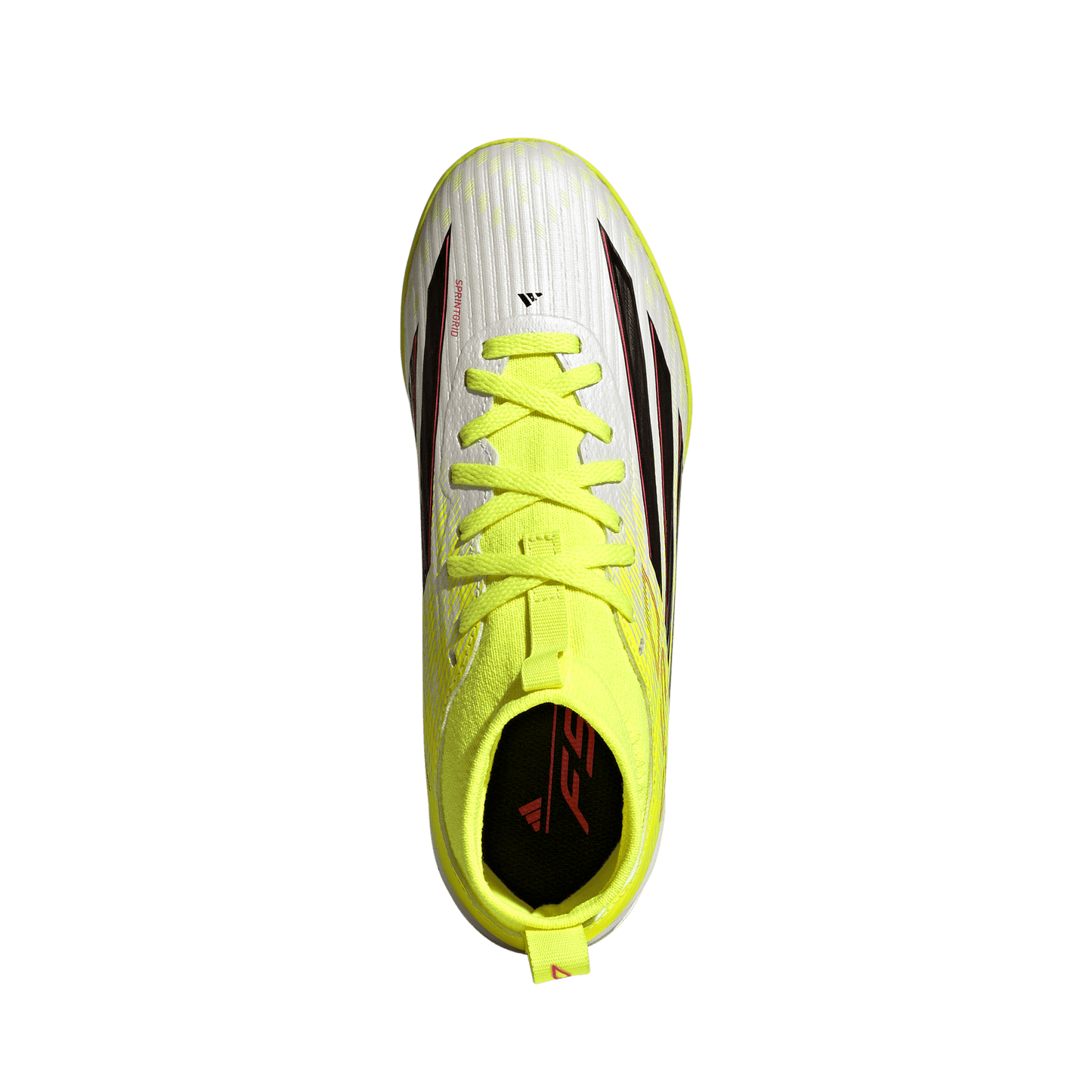 adidas F50 LEAGUE Mid Cut Turf Soccer Shoes | Team Solar Yellow 2 / Core Black / Lucid Rec | Kid's