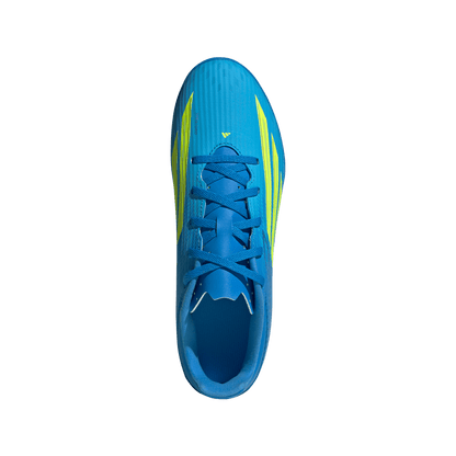 adidas F50 CLUB Turf Soccer Cleats | Lucid Ray Blue / Team Solar Yellow 2 / Lucid Aquamarine | Men's
