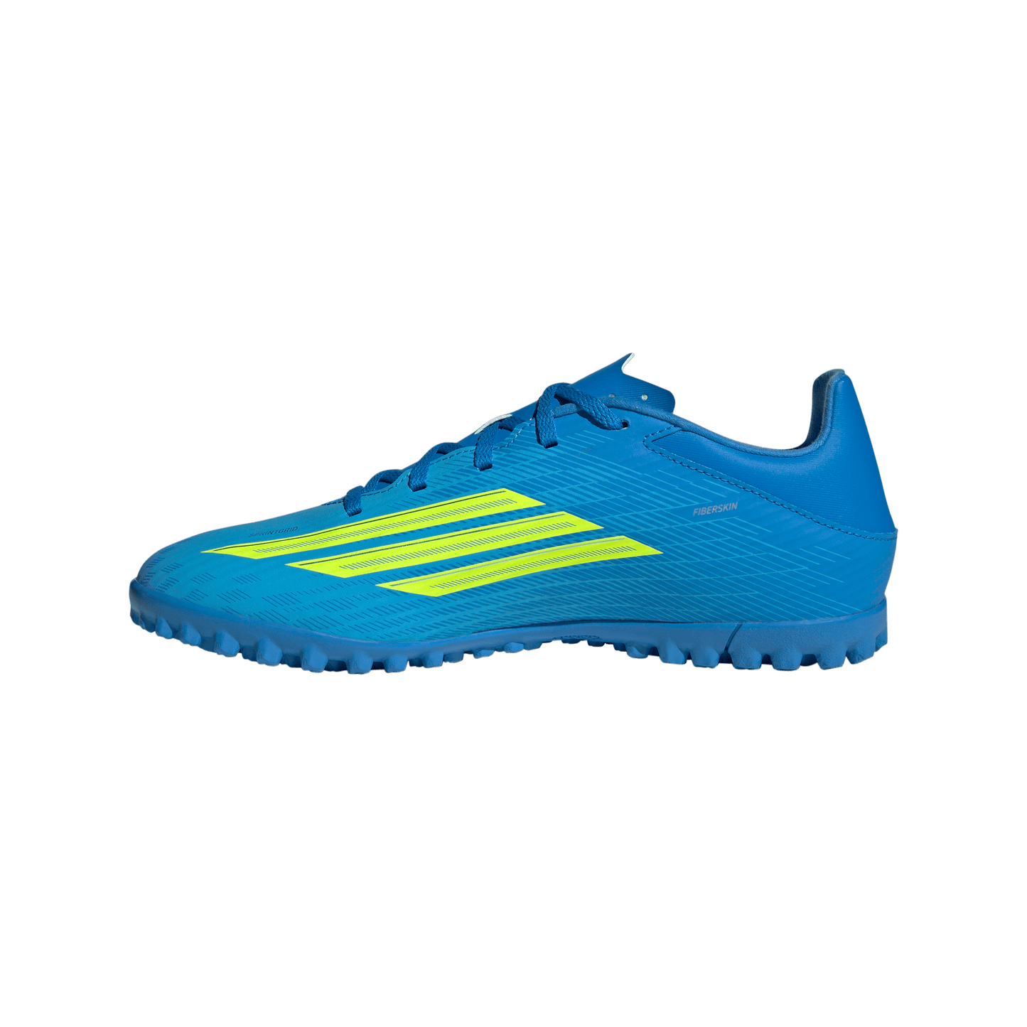 adidas F50 CLUB Turf Soccer Cleats | Lucid Ray Blue / Team Solar Yellow 2 / Lucid Aquamarine | Men's