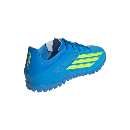adidas F50 CLUB Turf Soccer Cleats | Lucid Ray Blue / Team Solar Yellow 2 / Lucid Aquamarine | Men's