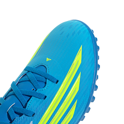 adidas F50 CLUB Turf Soccer Cleats | Lucid Ray Blue / Team Solar Yellow 2 / Lucid Aquamarine | Men's