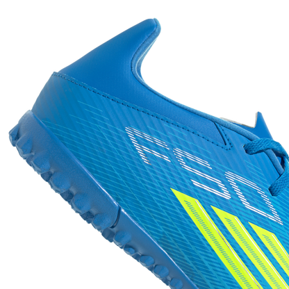 adidas F50 CLUB Turf Soccer Cleats | Lucid Ray Blue / Team Solar Yellow 2 / Lucid Aquamarine | Men's