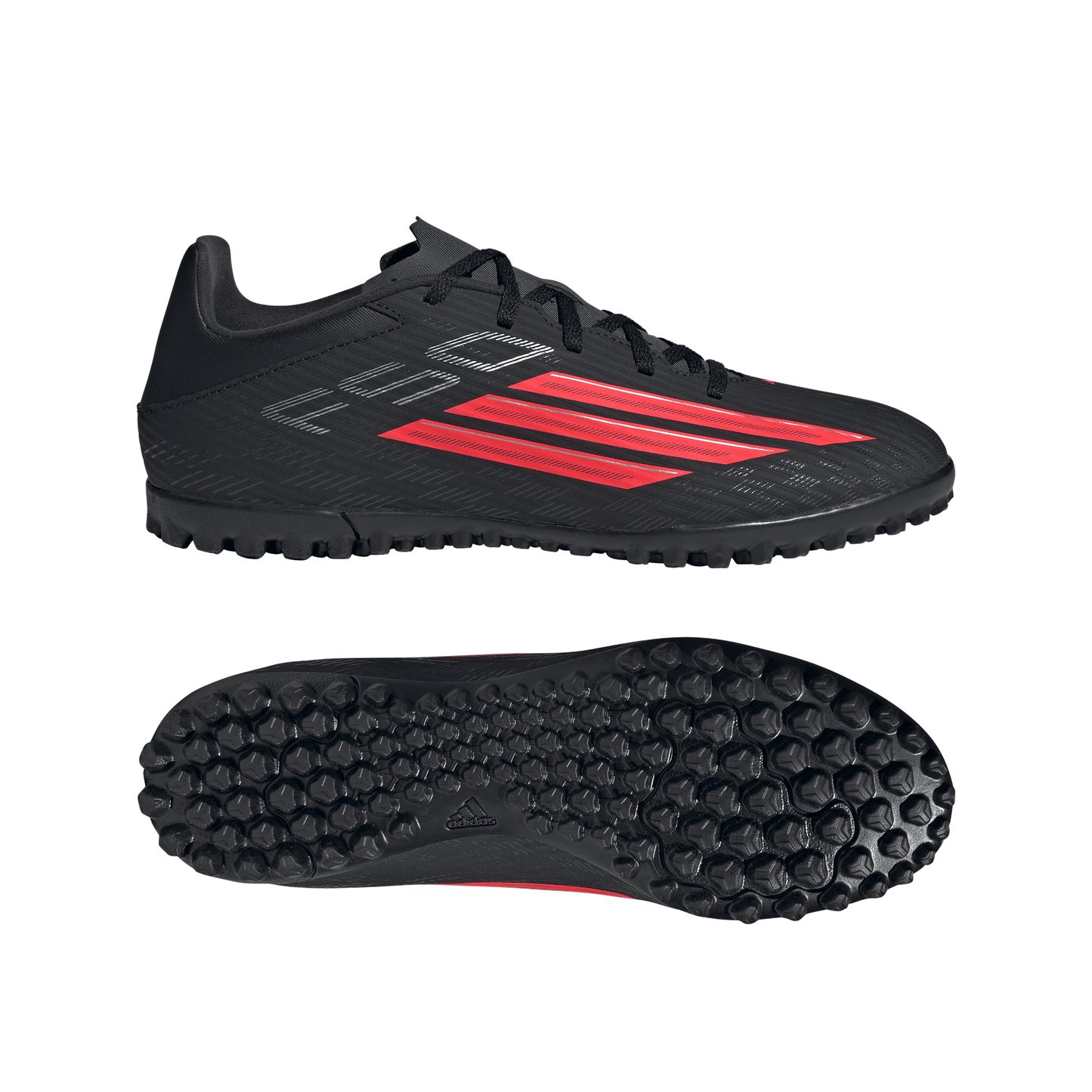adidas F50 CLUB Turf Soccer Cleats | Core Black / Lucid Red | Men's