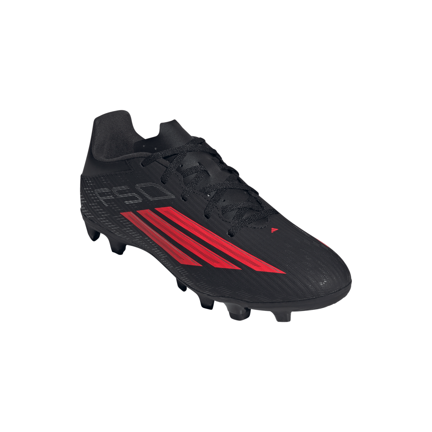 adidas F50 CLUB FG/MG Soccer Cleats | Core Black / Lucid Red / Core Black | Men's