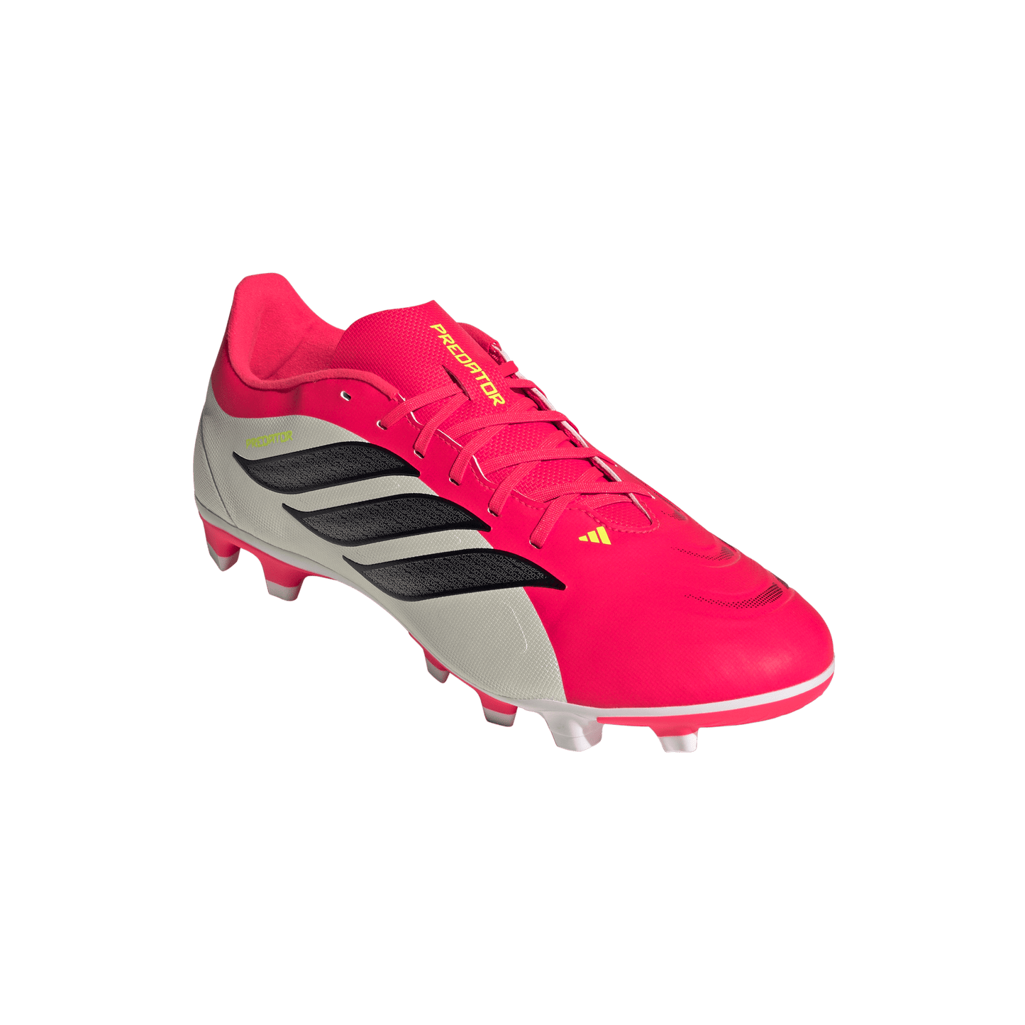 adidas PREDATOR CLUB Firm Ground/Multi Ground Soccer Cleats | Lucid Red / Core Black / Cloud White | Men's