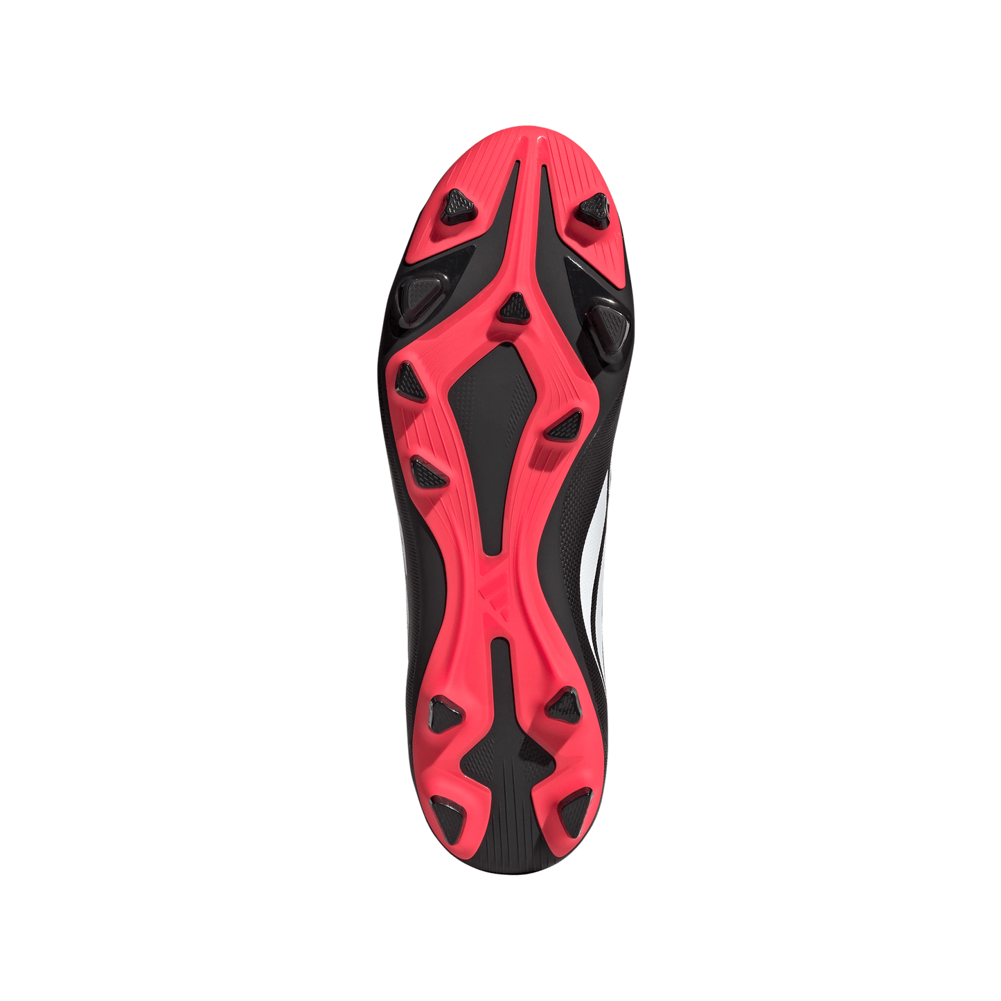 adidas PREDATOR CLUB Firm Ground/Multi Ground Soccer Boots | Core Black / Cloud White / Lucid Red | Men's