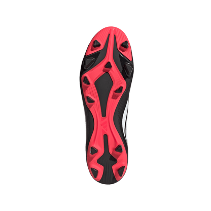 adidas PREDATOR CLUB Firm Ground/Multi Ground Soccer Boots | Core Black / Cloud White / Lucid Red | Men's