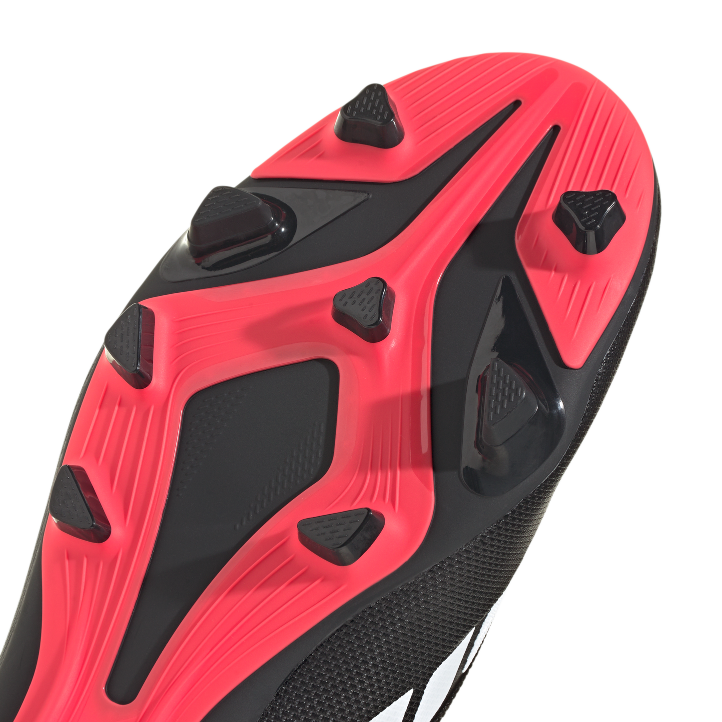 adidas PREDATOR CLUB Firm Ground/Multi Ground Soccer Boots | Core Black / Cloud White / Lucid Red | Men's