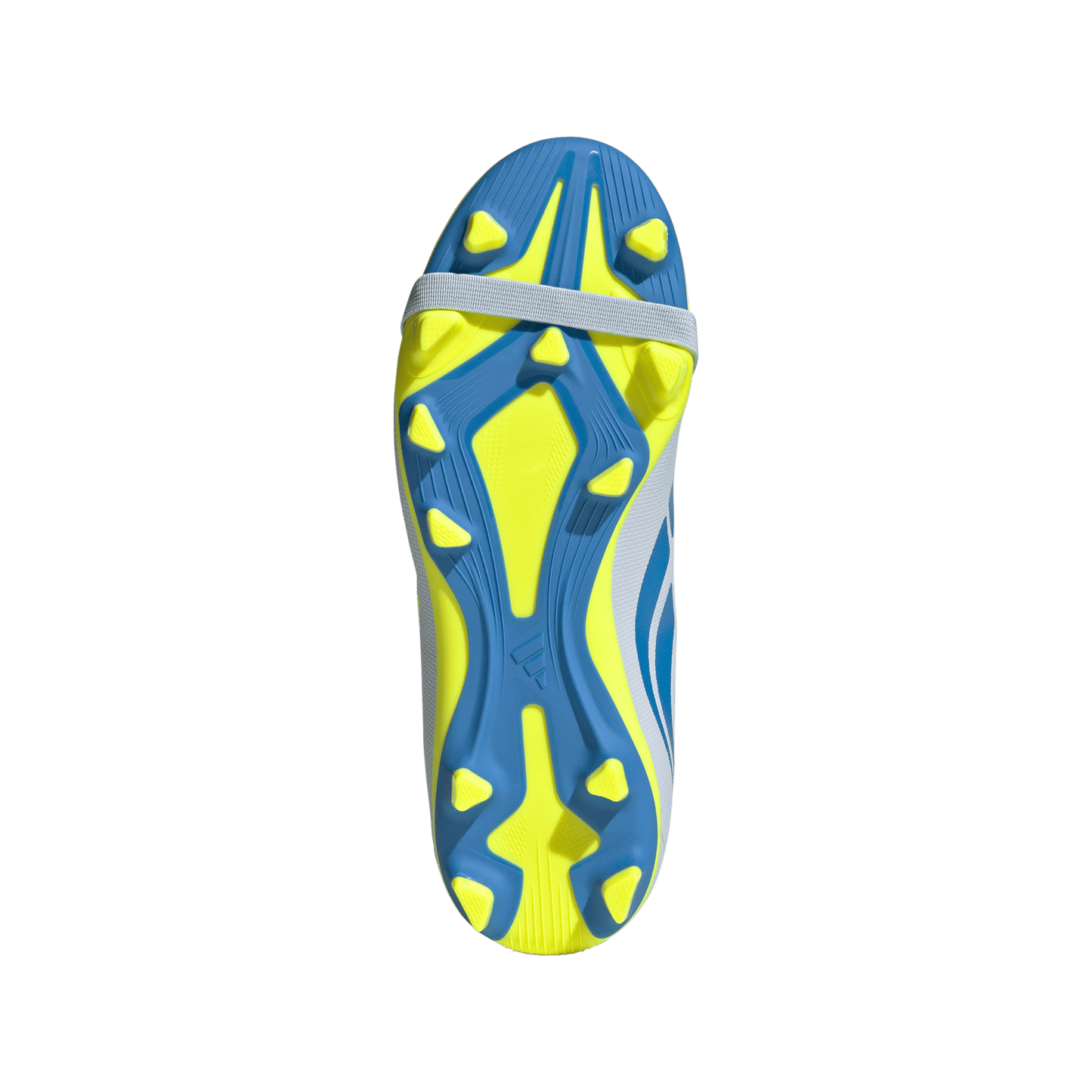 adidas Predator Club Fold-Over Tongue Elastic Laces FG/MG Soccer Cleats | Crystal Sky / Ray Blue / Team Solar Yellow | Kid's