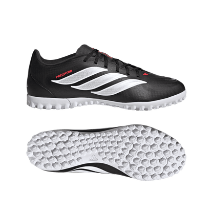adidas Predator CLUB Turf Boots | Core Black / Cloud White / Lucid Red | Men's