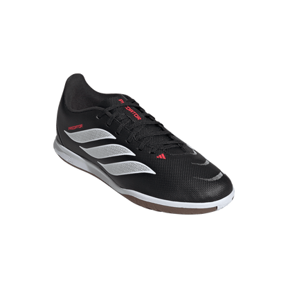 adidas Predator Club Indoor Soccer Shoes | Core Black / White | Kid's