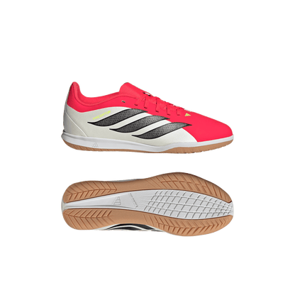 adidas Predator Club Indoor Soccer Shoes | Lucid Red / Core Black / Cloud White | Kid's