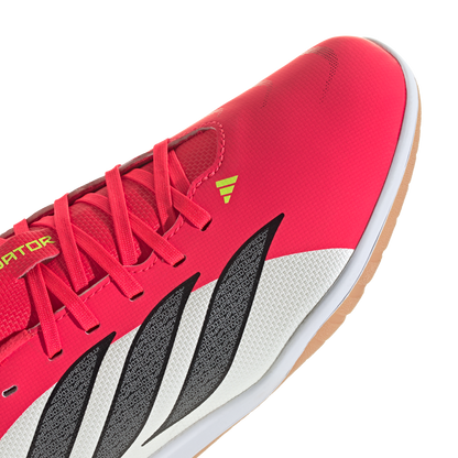 adidas Predator Club Indoor Soccer Shoes | Lucid Red / Core Black / Cloud White | Kid's