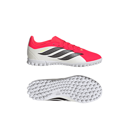 adidas PREDATOR CLUB Turf Soccer Shoes | Lucid Red / Core Black / Cloud White | Kid's