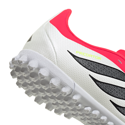 adidas PREDATOR CLUB Turf Soccer Shoes | Lucid Red / Core Black / Cloud White | Kid's