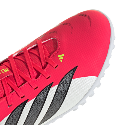 adidas PREDATOR CLUB Turf Soccer Shoes | Lucid Red / Core Black / Cloud White | Kid's