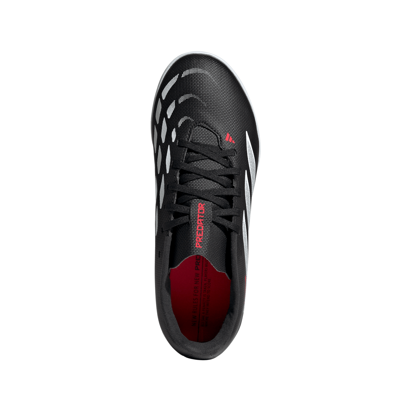 adidas PREDATOR CLUB Turf Soccer Shoes | Core Black / Cloud White / Lucid Red | Kid's