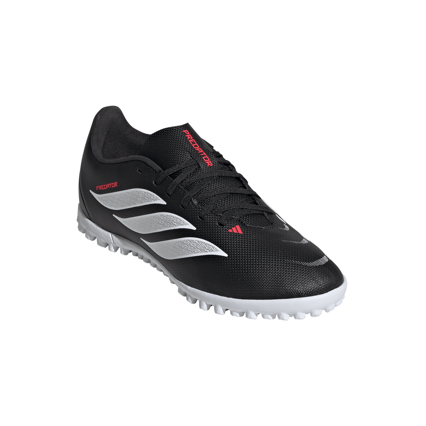 adidas PREDATOR CLUB Turf Soccer Shoes | Core Black / Cloud White / Lucid Red | Kid's