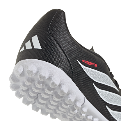 adidas PREDATOR CLUB Turf Soccer Shoes | Core Black / Cloud White / Lucid Red | Kid's