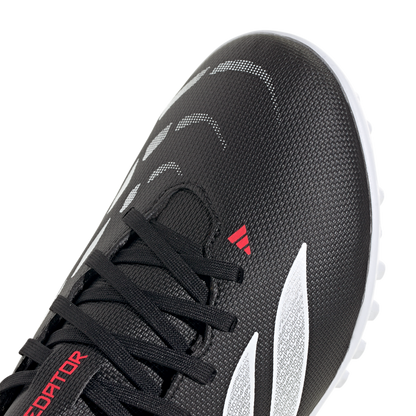 adidas PREDATOR CLUB Turf Soccer Shoes | Core Black / Cloud White / Lucid Red | Kid's