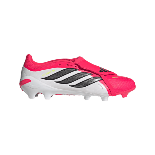 adidas PREDATOR LEAGUE Fold-Over Tongue Firm Ground Soccer Cleats | Lucid Red / Core Black / Cloud White | Men's
