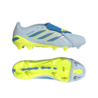 adidas Predator League Fold-Over Tongue FG Soccer Cleats | Crystal Sky / Ray Blue / Team Solar Yellow | Men's