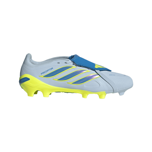 adidas Predator League Fold-Over Tongue FG Soccer Cleats | Crystal Sky / Ray Blue / Team Solar Yellow | Men's