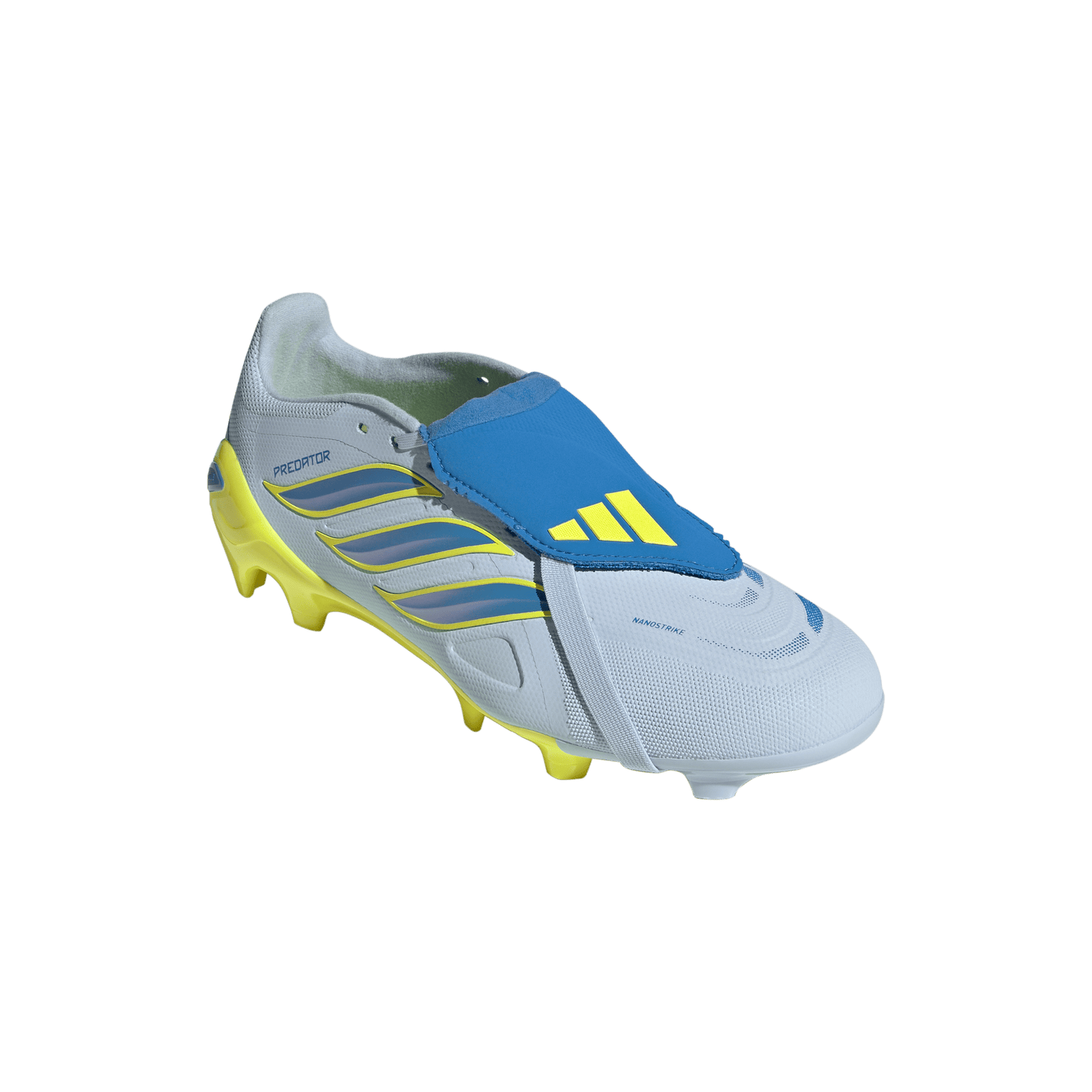 adidas Predator League Fold-Over Tongue FG Soccer Cleats | Crystal Sky / Ray Blue / Team Solar Yellow | Men's