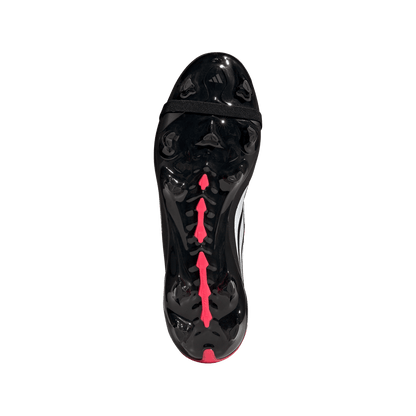 adidas PREDATOR LEAGUE Fold-Over Tongue Firm Ground Soccer Cleats | Core Black / Cloud White / Lucid Red | Men's