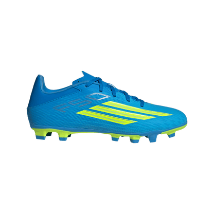 adidas F50 CLUB Firm Ground / Multi Ground Soccer Cleats | Lucid Ray Blue / Team Solar Yellow 2 / Lucid Aquamarine | Men's