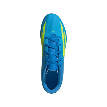 adidas F50 CLUB Firm Ground / Multi Ground Soccer Cleats | Lucid Ray Blue / Team Solar Yellow 2 / Lucid Aquamarine | Men's