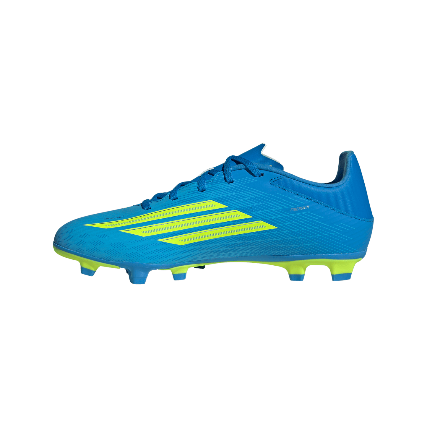 adidas F50 CLUB Firm Ground / Multi Ground Soccer Cleats | Lucid Ray Blue / Team Solar Yellow 2 / Lucid Aquamarine | Men's