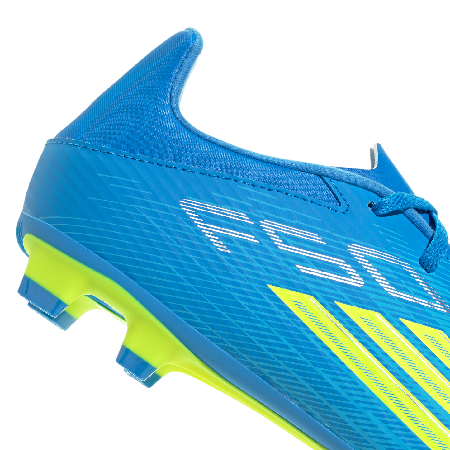 adidas F50 CLUB Firm Ground / Multi Ground Soccer Cleats | Lucid Ray Blue / Team Solar Yellow 2 / Lucid Aquamarine | Men's