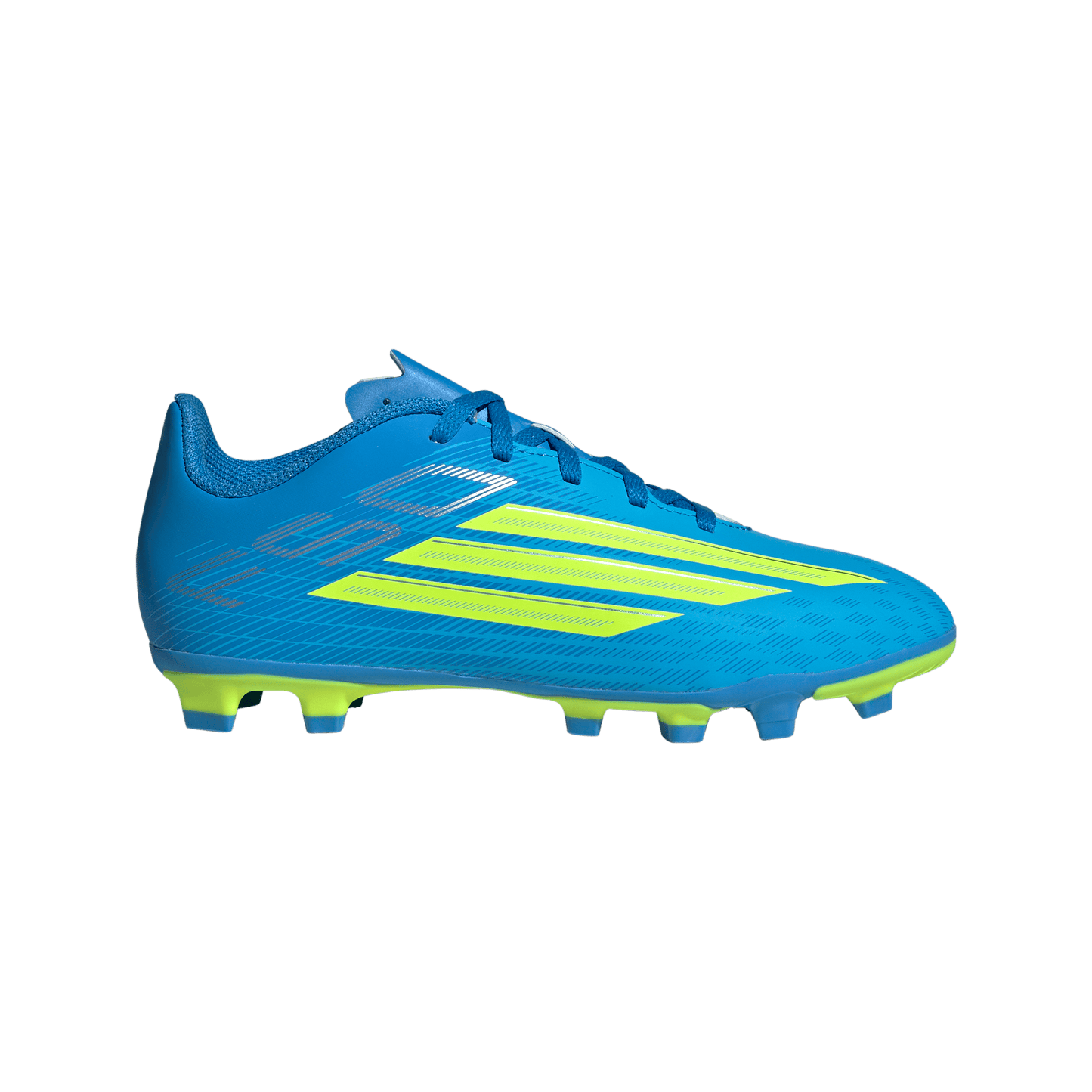 adidas F50 CLUB Firm Ground / Multi Ground Soccer Cleats  | Lucid Ray Blue / Team Solar Yellow 2 / Lucid Aquamarine | Kid's
