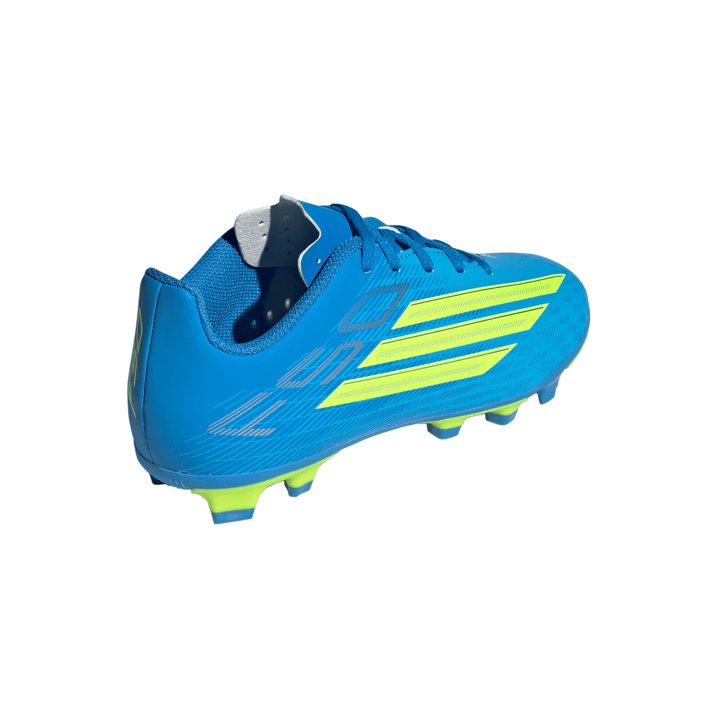 adidas F50 CLUB Firm Ground / Multi Ground Soccer Cleats  | Lucid Ray Blue / Team Solar Yellow 2 / Lucid Aquamarine | Kid's