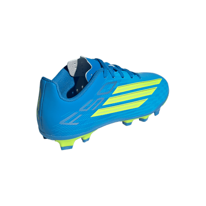 adidas F50 CLUB Firm Ground / Multi Ground Soccer Cleats  | Lucid Ray Blue / Team Solar Yellow 2 / Lucid Aquamarine | Kid's