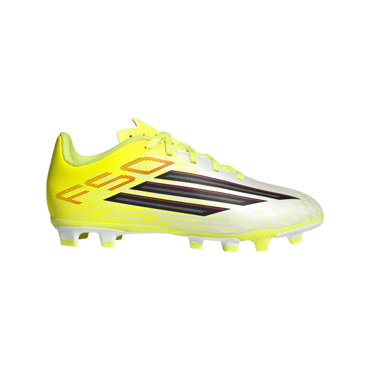 adidas F50 Club Firm/Multi Ground Soccer Cleats | Team Solar Yellow 2 / Core Black / Lucid Rec | Kid's