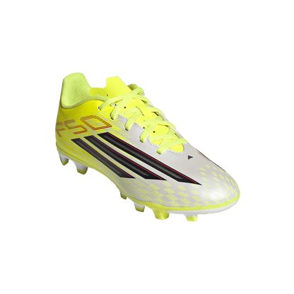 adidas F50 Club Firm/Multi Ground Soccer Cleats | Team Solar Yellow 2 / Core Black / Lucid Rec | Kid's