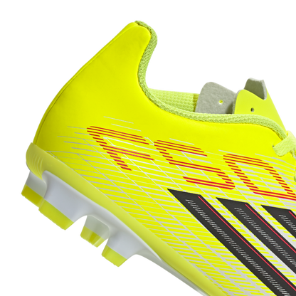 adidas F50 Club Firm/Multi Ground Soccer Cleats | Team Solar Yellow 2 / Core Black / Lucid Rec | Kid's