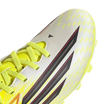 adidas F50 Club Firm/Multi Ground Soccer Cleats | Team Solar Yellow 2 / Core Black / Lucid Rec | Kid's